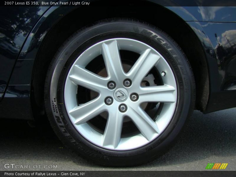 Blue Onyx Pearl / Light Gray 2007 Lexus ES 350