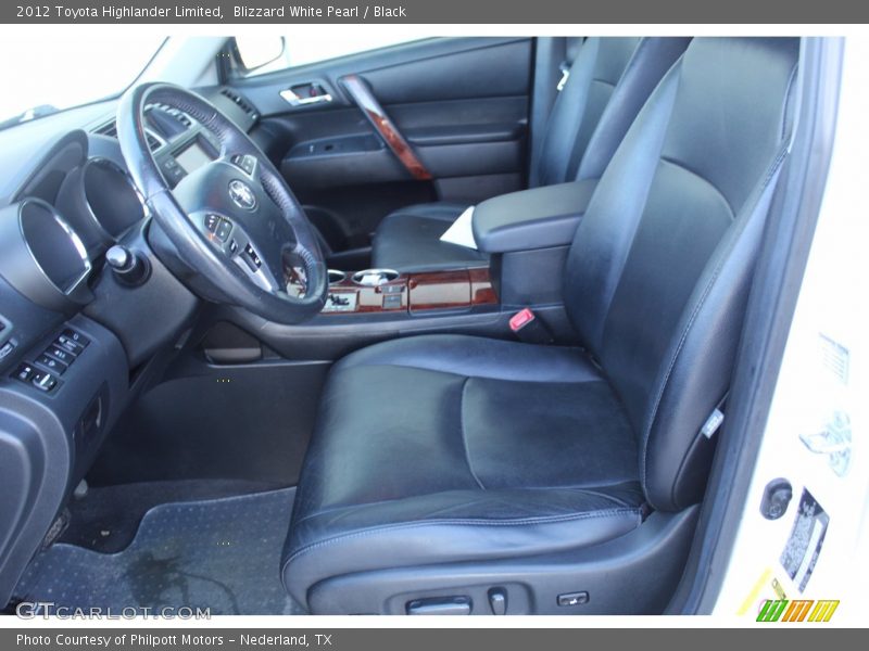 Blizzard White Pearl / Black 2012 Toyota Highlander Limited