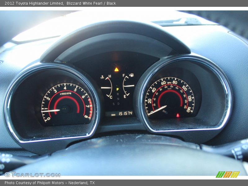 Blizzard White Pearl / Black 2012 Toyota Highlander Limited