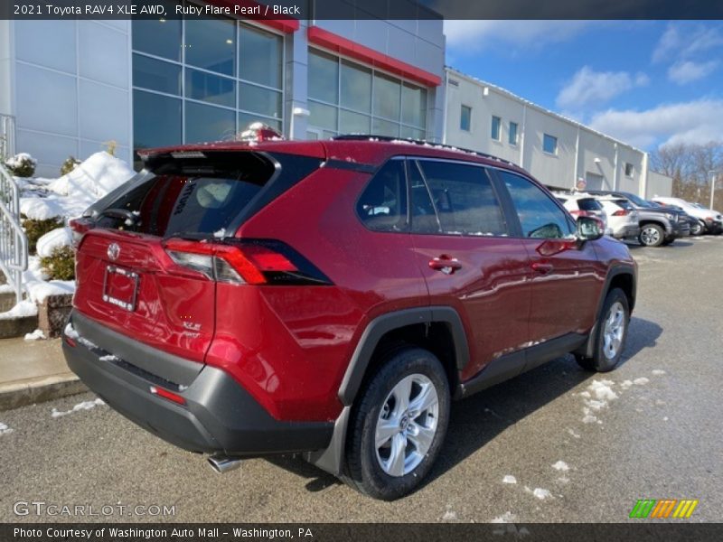 Ruby Flare Pearl / Black 2021 Toyota RAV4 XLE AWD