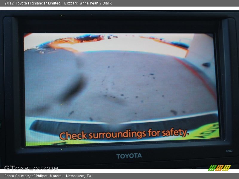 Blizzard White Pearl / Black 2012 Toyota Highlander Limited