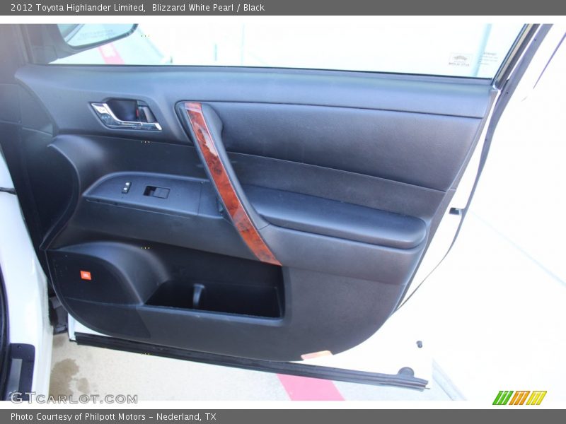 Blizzard White Pearl / Black 2012 Toyota Highlander Limited