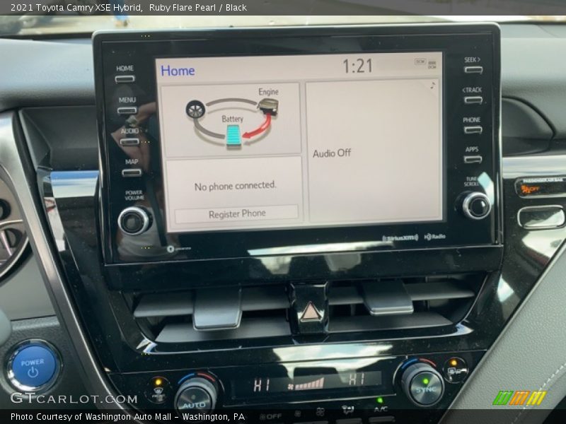 Ruby Flare Pearl / Black 2021 Toyota Camry XSE Hybrid