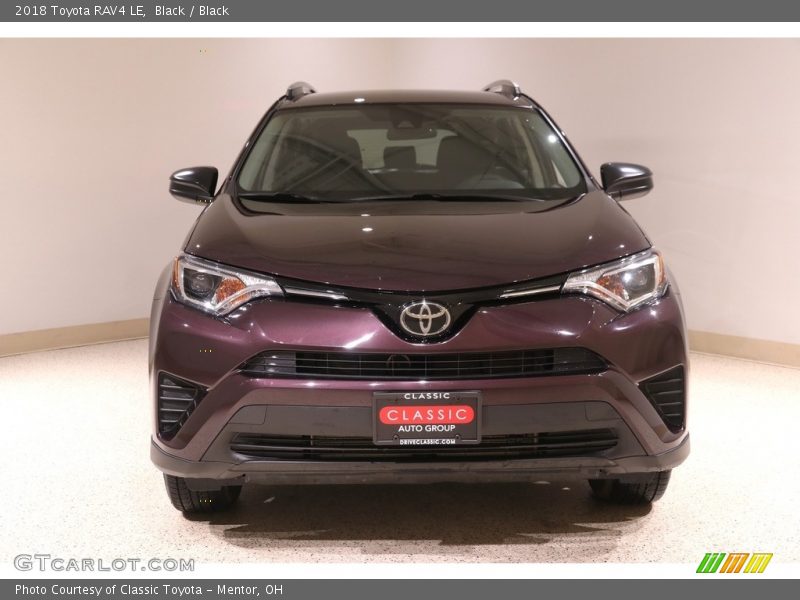 Black / Black 2018 Toyota RAV4 LE