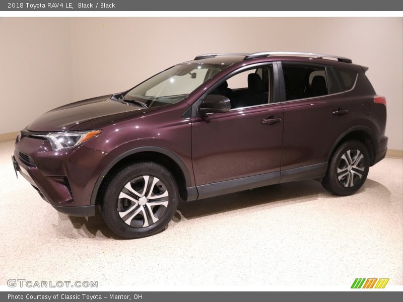 Black / Black 2018 Toyota RAV4 LE