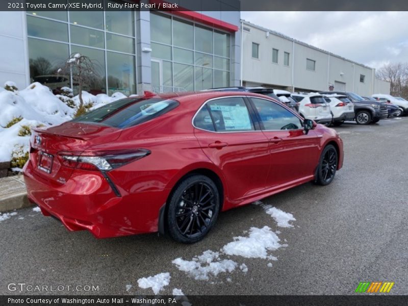 Ruby Flare Pearl / Black 2021 Toyota Camry XSE Hybrid