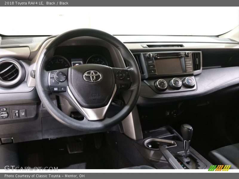 Black / Black 2018 Toyota RAV4 LE