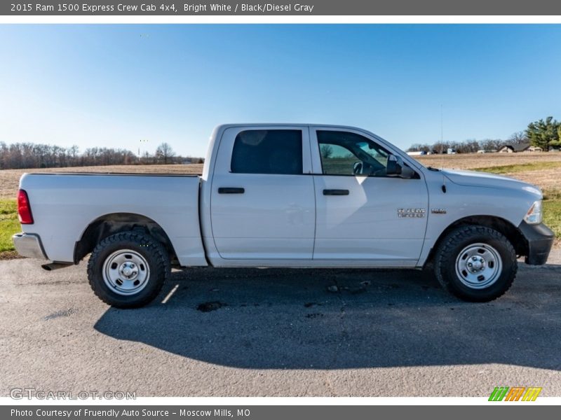 Bright White / Black/Diesel Gray 2015 Ram 1500 Express Crew Cab 4x4