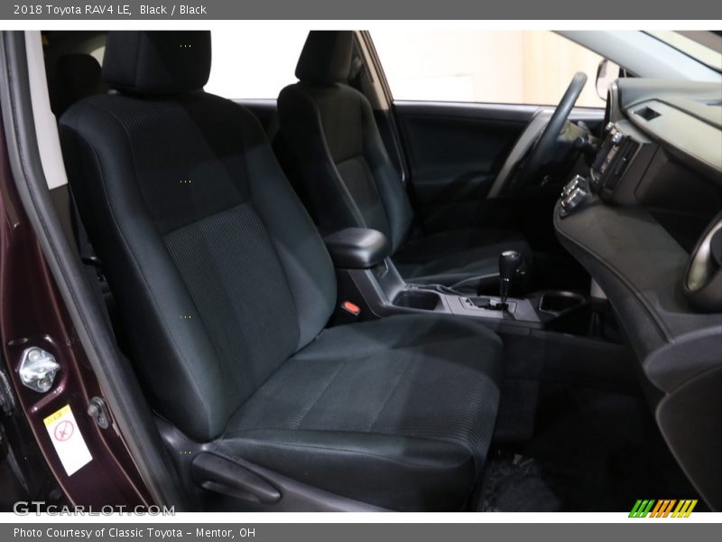 Black / Black 2018 Toyota RAV4 LE