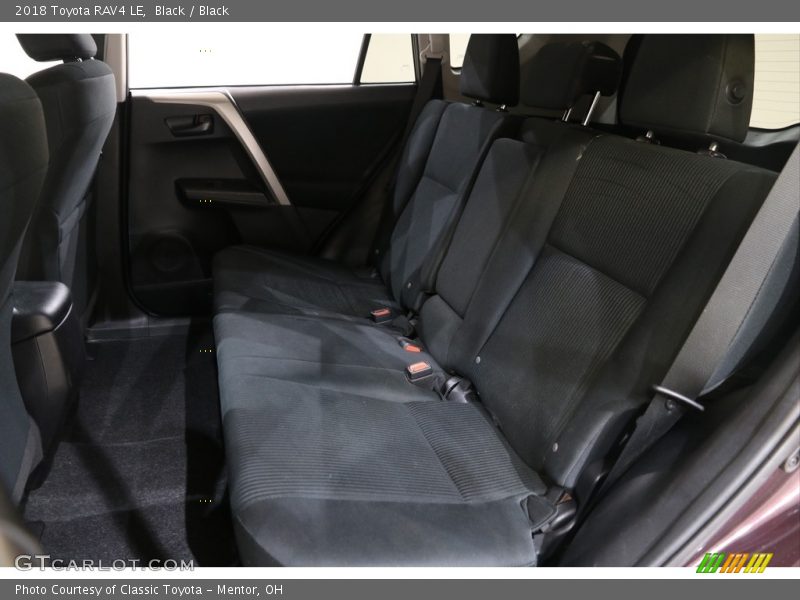 Black / Black 2018 Toyota RAV4 LE