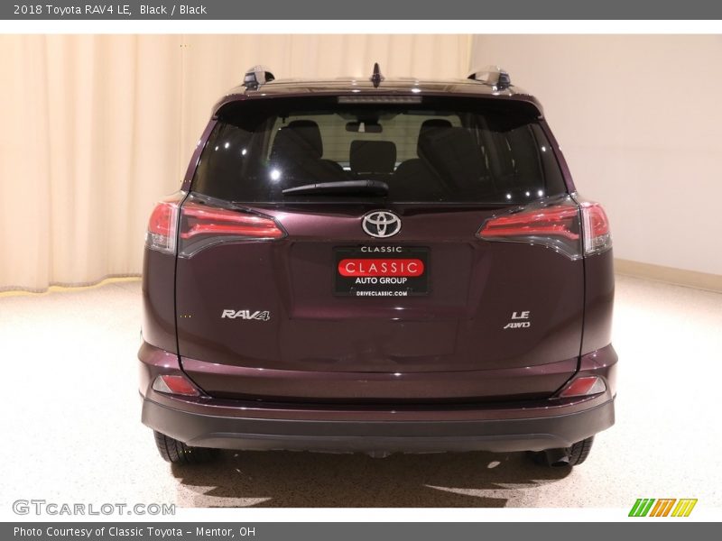 Black / Black 2018 Toyota RAV4 LE