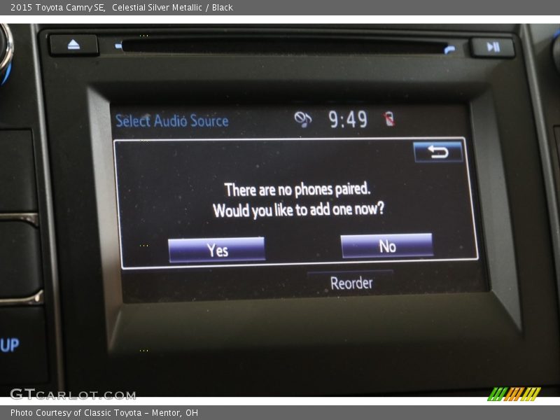 Celestial Silver Metallic / Black 2015 Toyota Camry SE