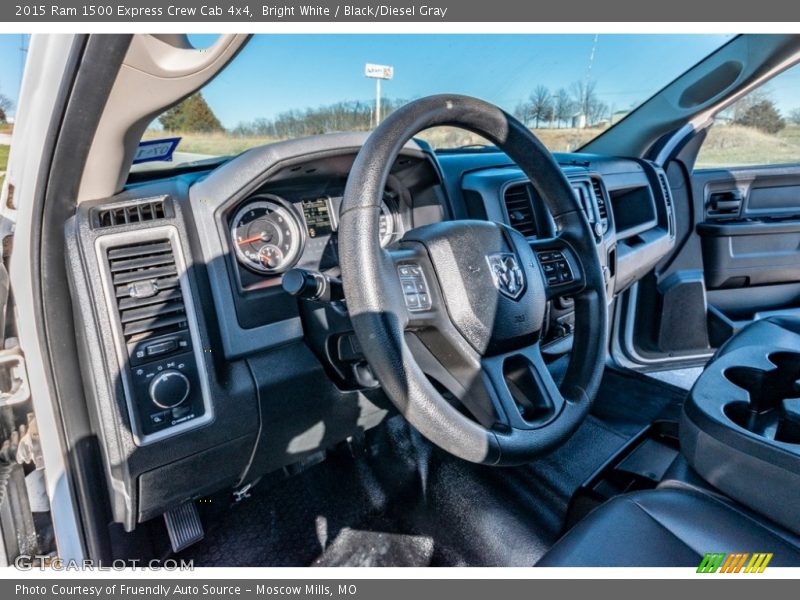 Bright White / Black/Diesel Gray 2015 Ram 1500 Express Crew Cab 4x4