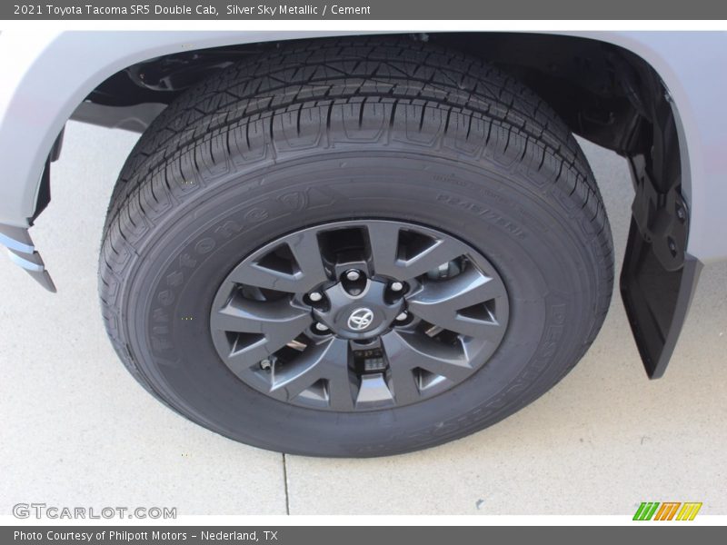 Silver Sky Metallic / Cement 2021 Toyota Tacoma SR5 Double Cab