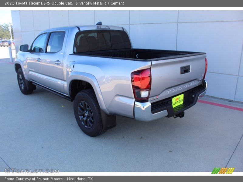 Silver Sky Metallic / Cement 2021 Toyota Tacoma SR5 Double Cab