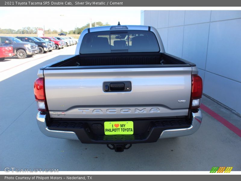 Silver Sky Metallic / Cement 2021 Toyota Tacoma SR5 Double Cab