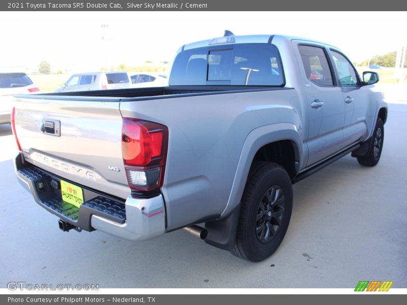Silver Sky Metallic / Cement 2021 Toyota Tacoma SR5 Double Cab