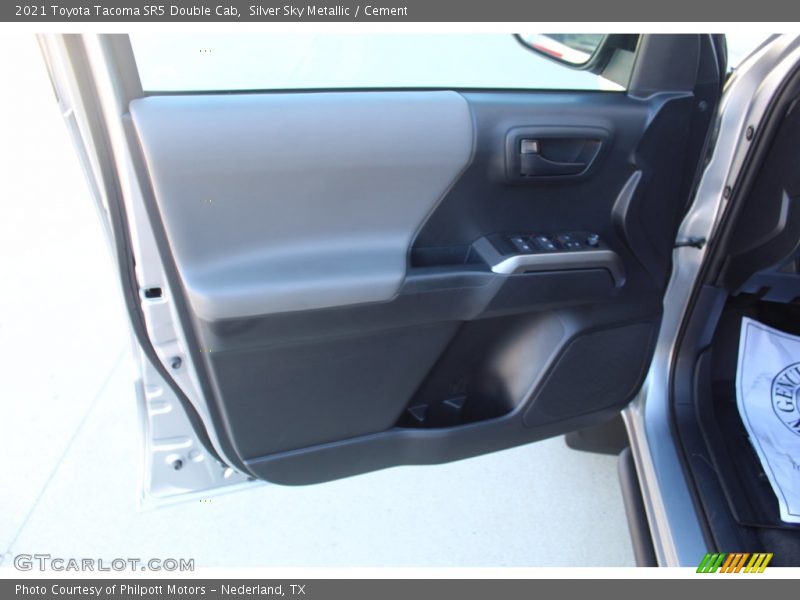 Silver Sky Metallic / Cement 2021 Toyota Tacoma SR5 Double Cab