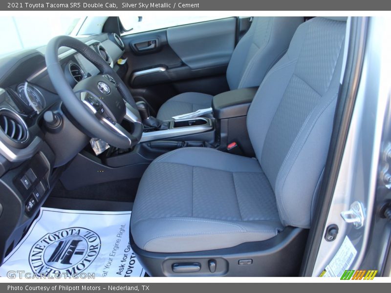 Silver Sky Metallic / Cement 2021 Toyota Tacoma SR5 Double Cab