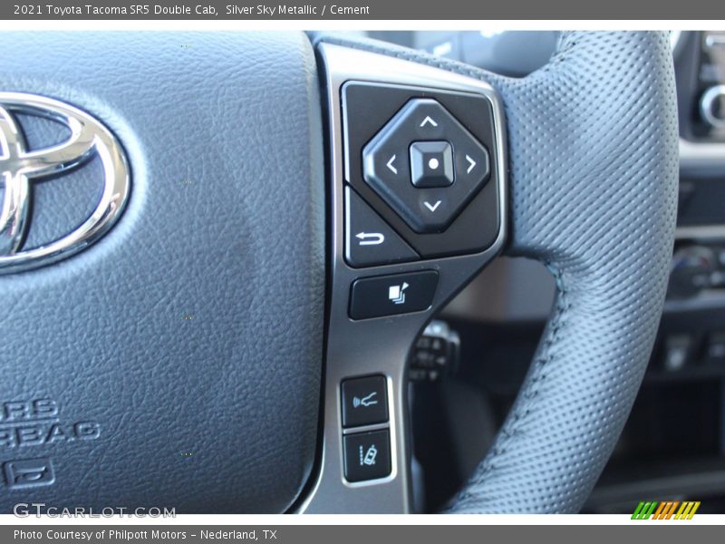 Silver Sky Metallic / Cement 2021 Toyota Tacoma SR5 Double Cab