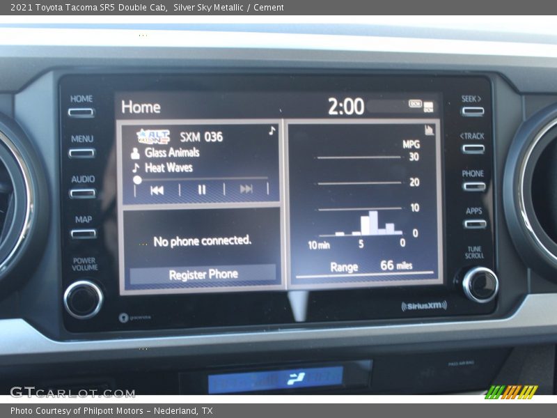 Silver Sky Metallic / Cement 2021 Toyota Tacoma SR5 Double Cab
