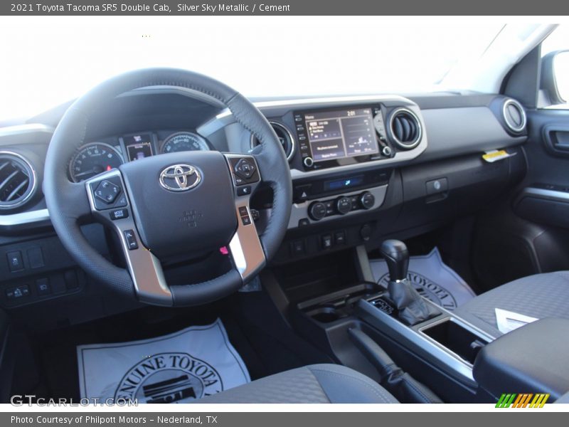 Silver Sky Metallic / Cement 2021 Toyota Tacoma SR5 Double Cab