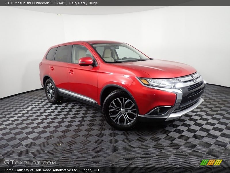 Rally Red / Beige 2016 Mitsubishi Outlander SE S-AWC