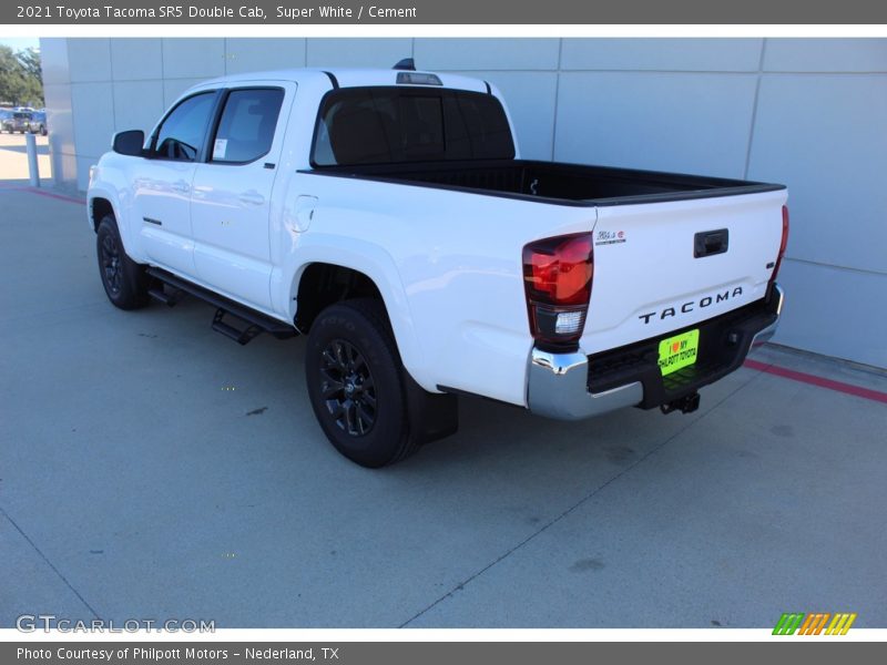 Super White / Cement 2021 Toyota Tacoma SR5 Double Cab