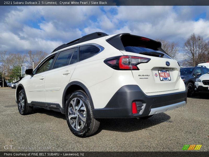 Crystal White Pearl / Slate Black 2021 Subaru Outback 2.5i Limited