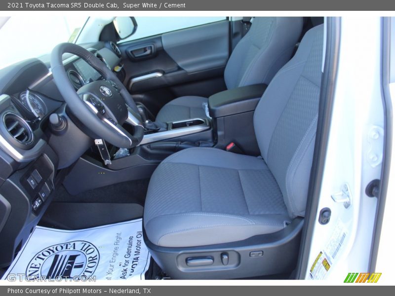 Super White / Cement 2021 Toyota Tacoma SR5 Double Cab