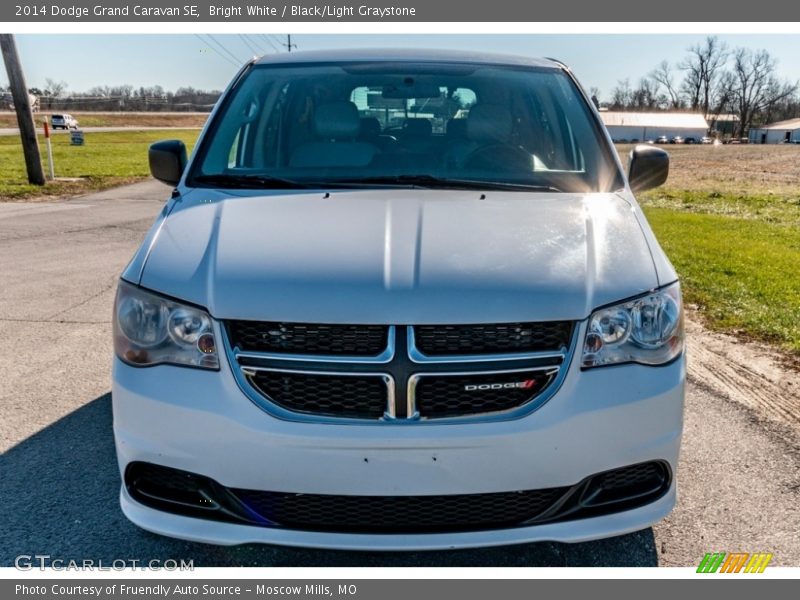 Bright White / Black/Light Graystone 2014 Dodge Grand Caravan SE