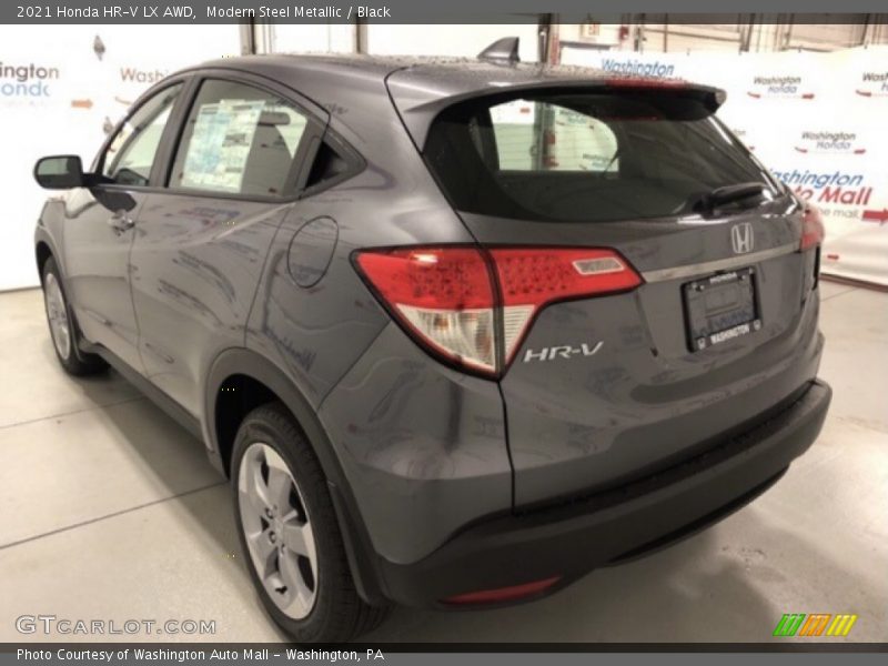 Modern Steel Metallic / Black 2021 Honda HR-V LX AWD