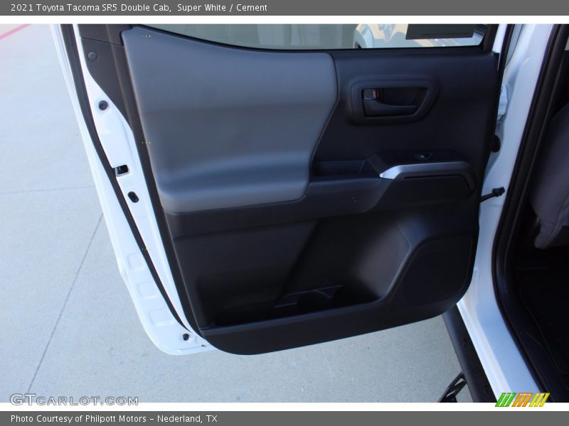 Super White / Cement 2021 Toyota Tacoma SR5 Double Cab