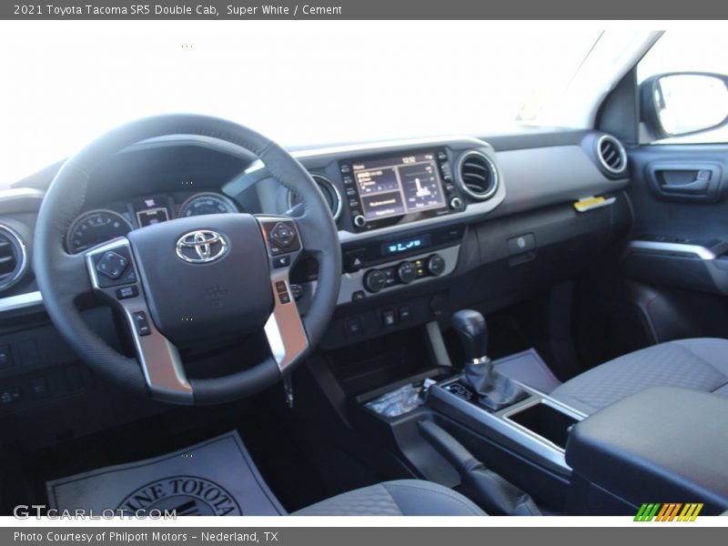 Super White / Cement 2021 Toyota Tacoma SR5 Double Cab