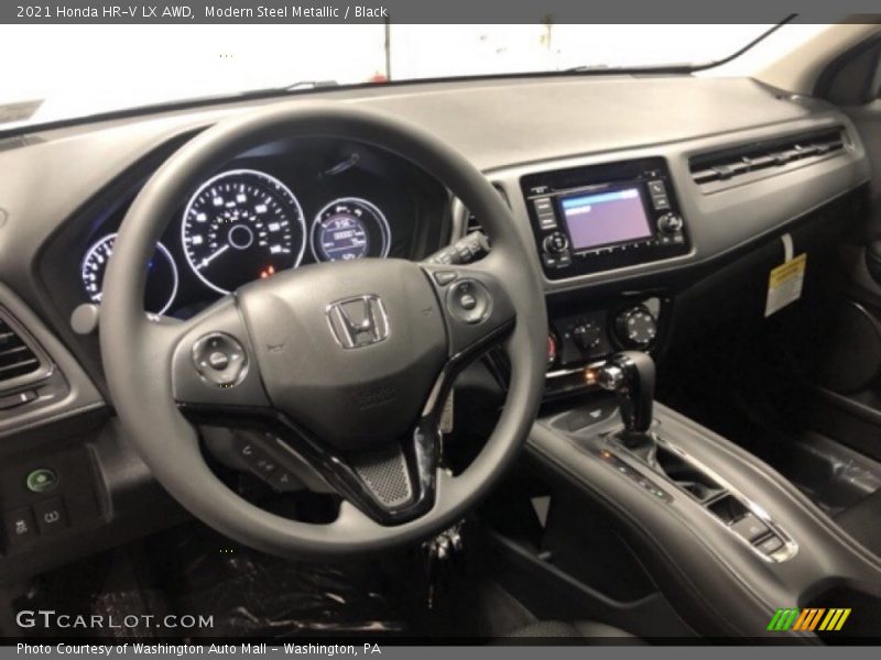 Modern Steel Metallic / Black 2021 Honda HR-V LX AWD