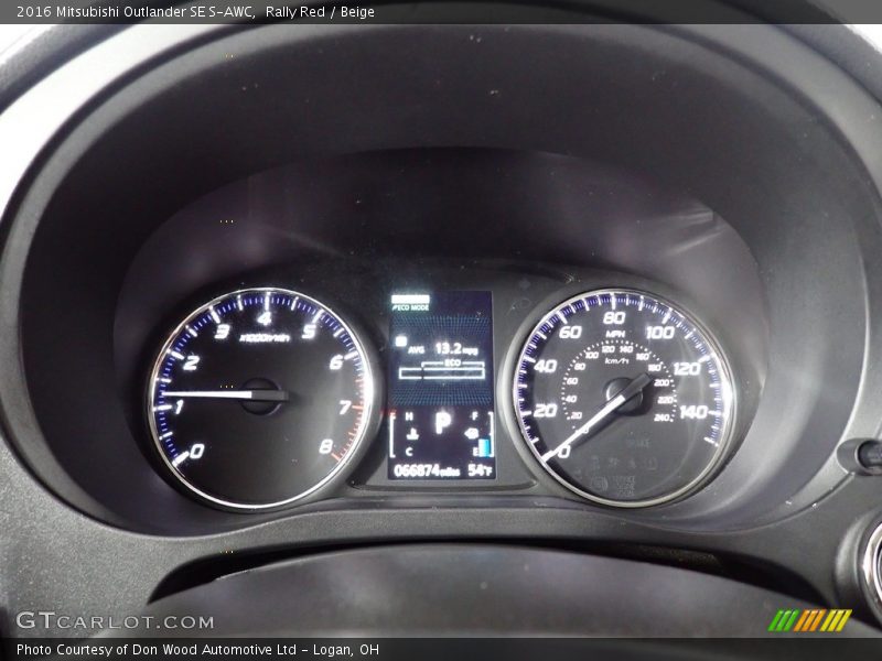  2016 Outlander SE S-AWC SE S-AWC Gauges