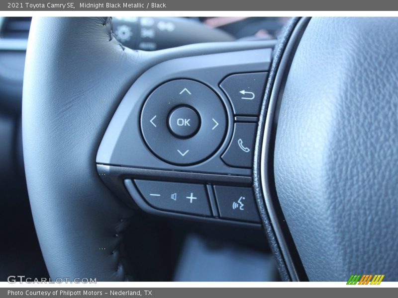 Midnight Black Metallic / Black 2021 Toyota Camry SE