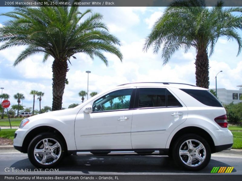 Alabaster White / Black 2006 Mercedes-Benz ML 350 4Matic