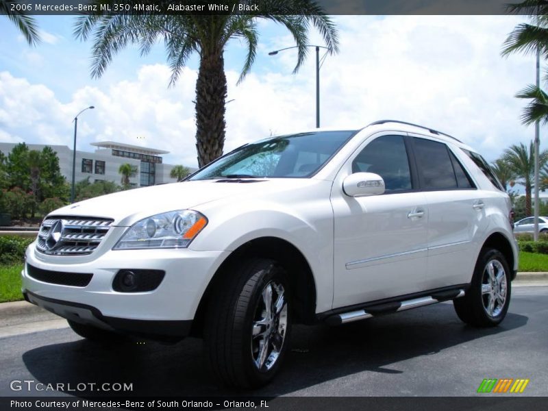 Alabaster White / Black 2006 Mercedes-Benz ML 350 4Matic