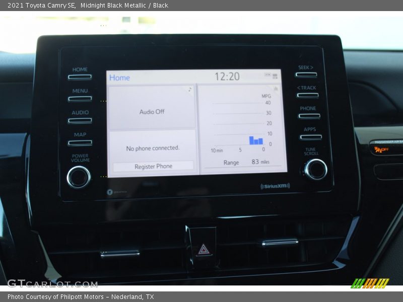 Midnight Black Metallic / Black 2021 Toyota Camry SE