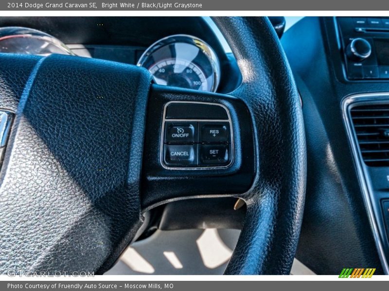 Bright White / Black/Light Graystone 2014 Dodge Grand Caravan SE