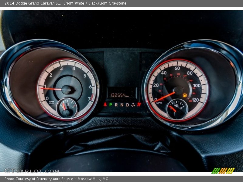 Bright White / Black/Light Graystone 2014 Dodge Grand Caravan SE
