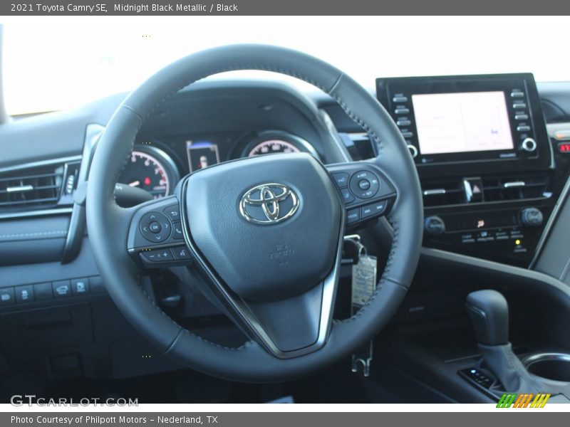 Midnight Black Metallic / Black 2021 Toyota Camry SE