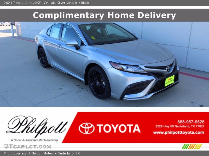 Celestial Silver Metallic / Black 2021 Toyota Camry XSE