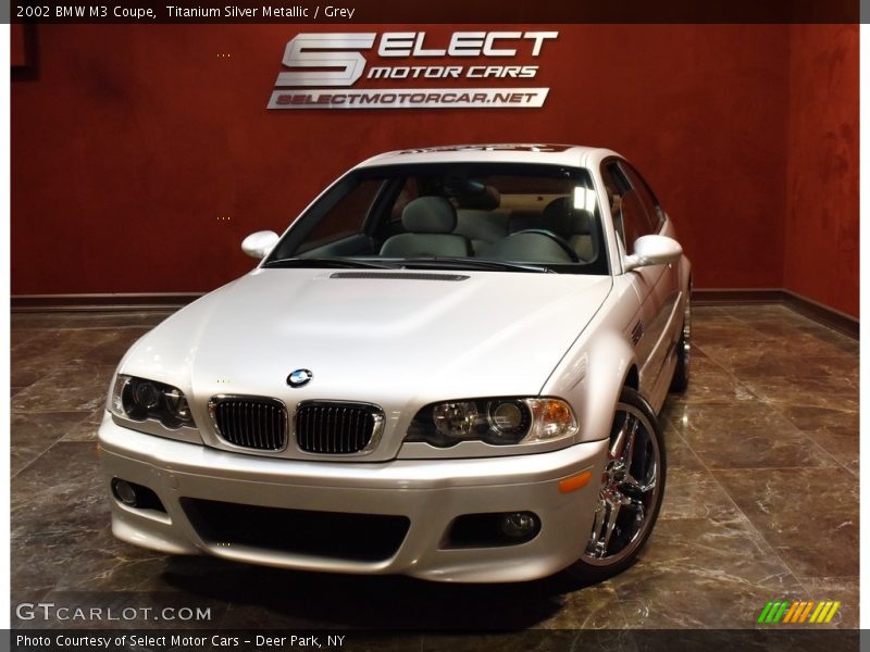 Titanium Silver Metallic / Grey 2002 BMW M3 Coupe