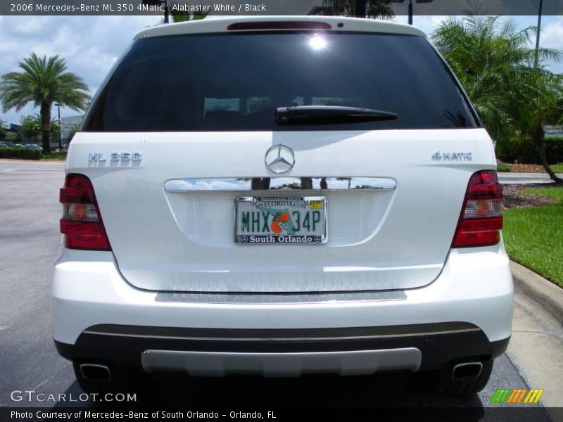 Alabaster White / Black 2006 Mercedes-Benz ML 350 4Matic