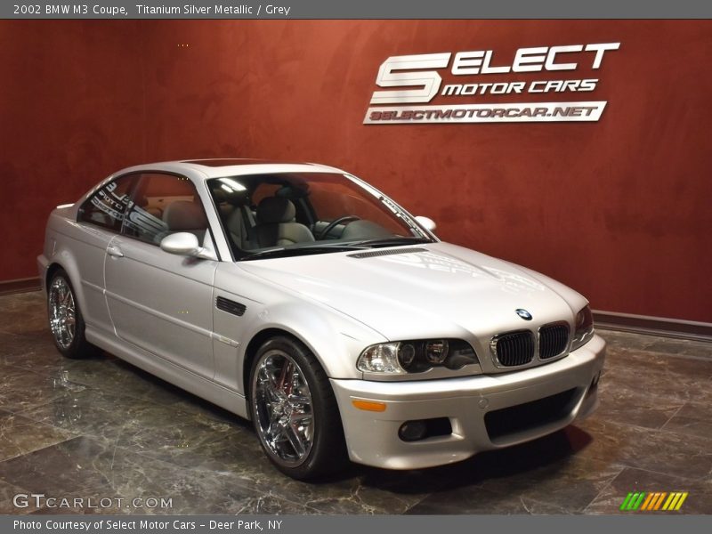 Titanium Silver Metallic / Grey 2002 BMW M3 Coupe
