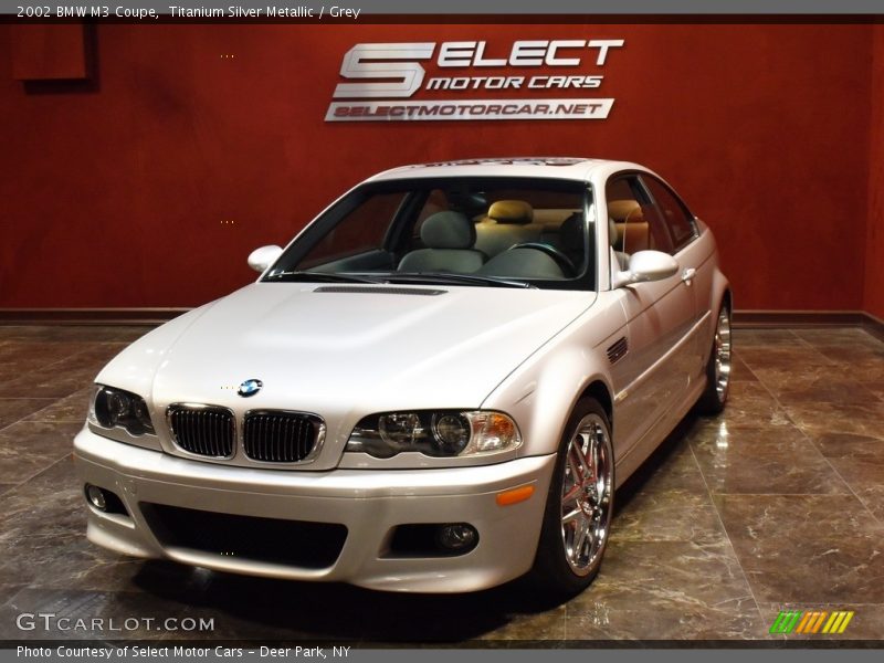 Titanium Silver Metallic / Grey 2002 BMW M3 Coupe