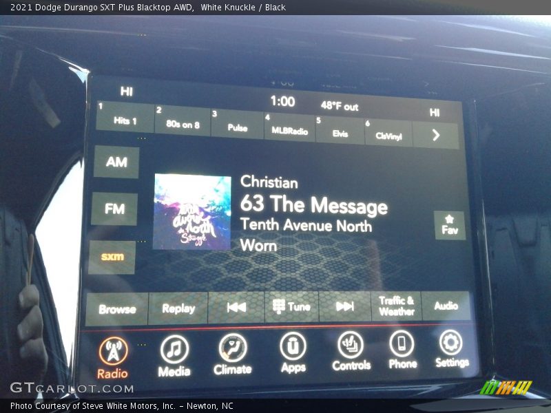 White Knuckle / Black 2021 Dodge Durango SXT Plus Blacktop AWD