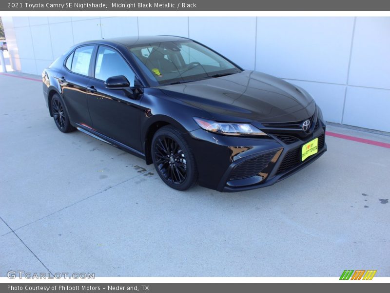 Midnight Black Metallic / Black 2021 Toyota Camry SE Nightshade